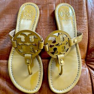 Tory Burch patent miller sandal  womens size 7